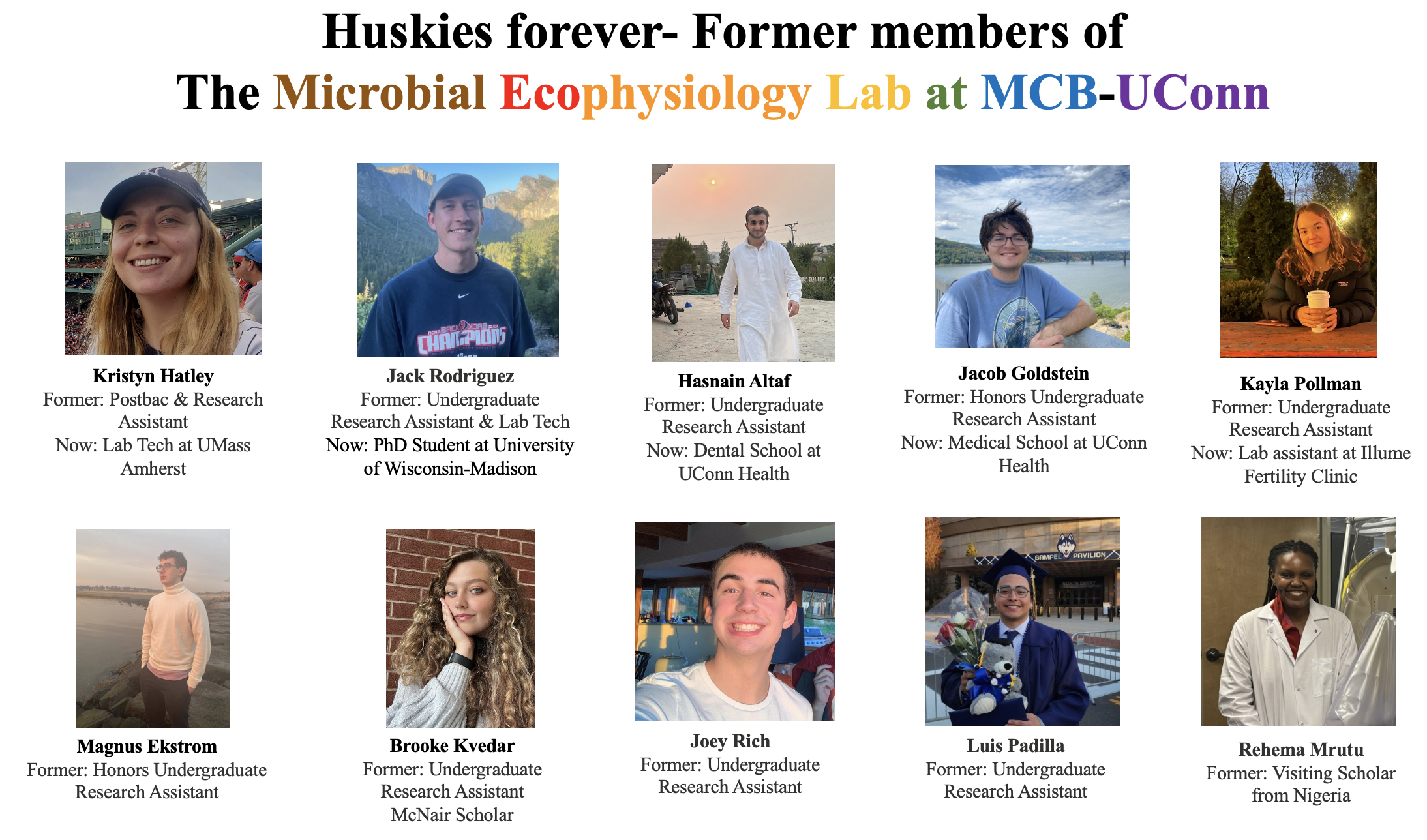Former lab members- Huskies forever